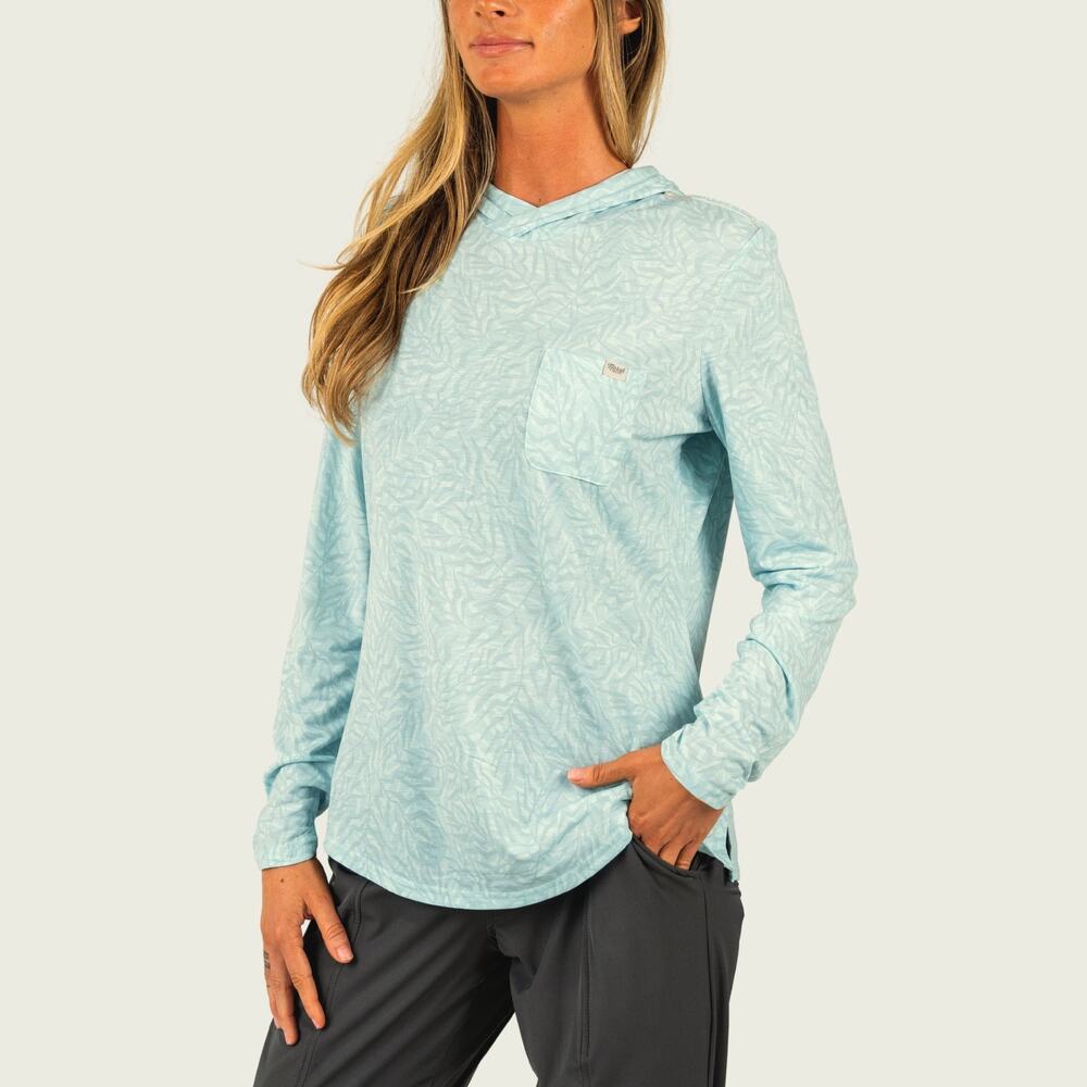 Marsh Wear Women's Buxton Tech Hoodie - Silver Print
